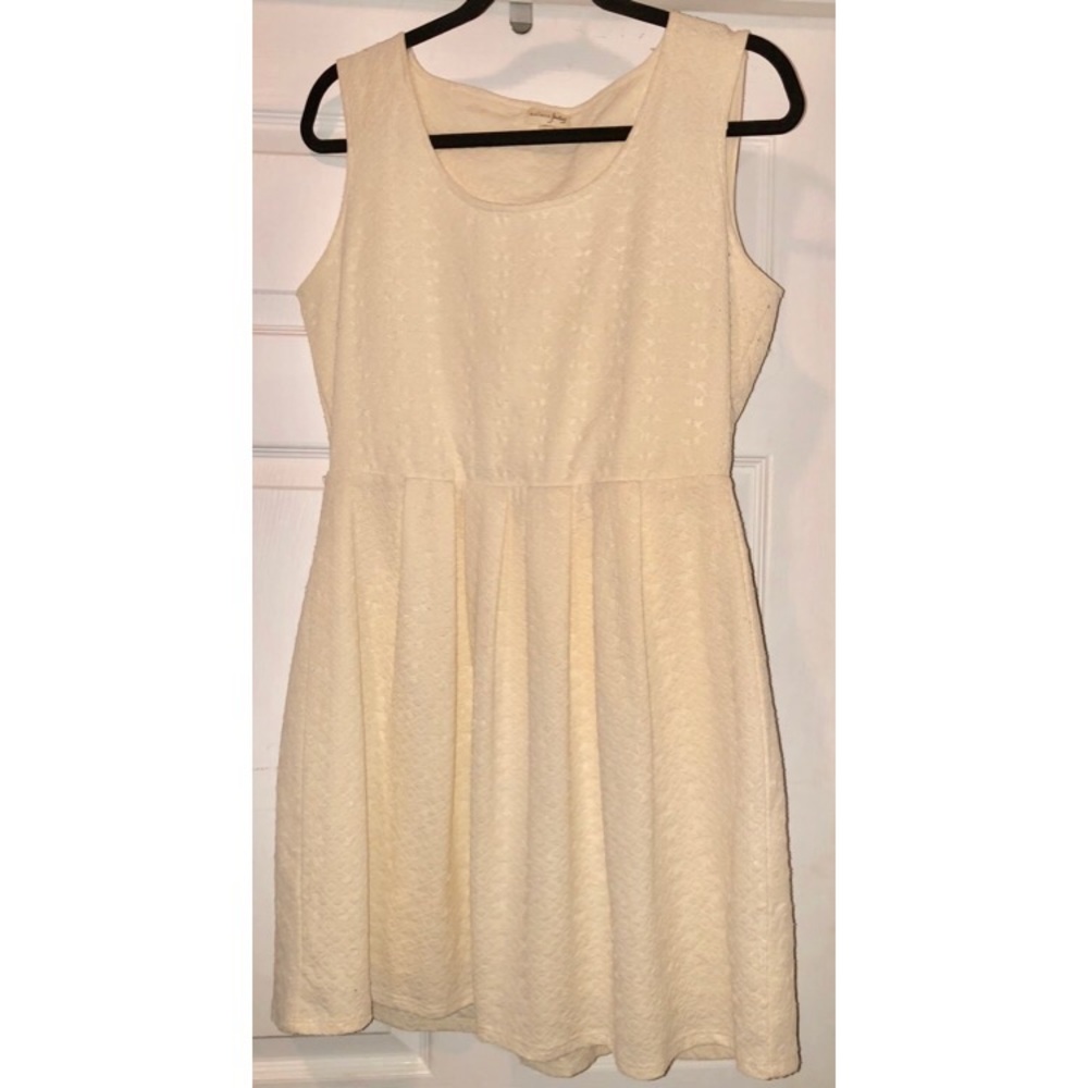 Madison Jules Cream Fit & Flare Dress